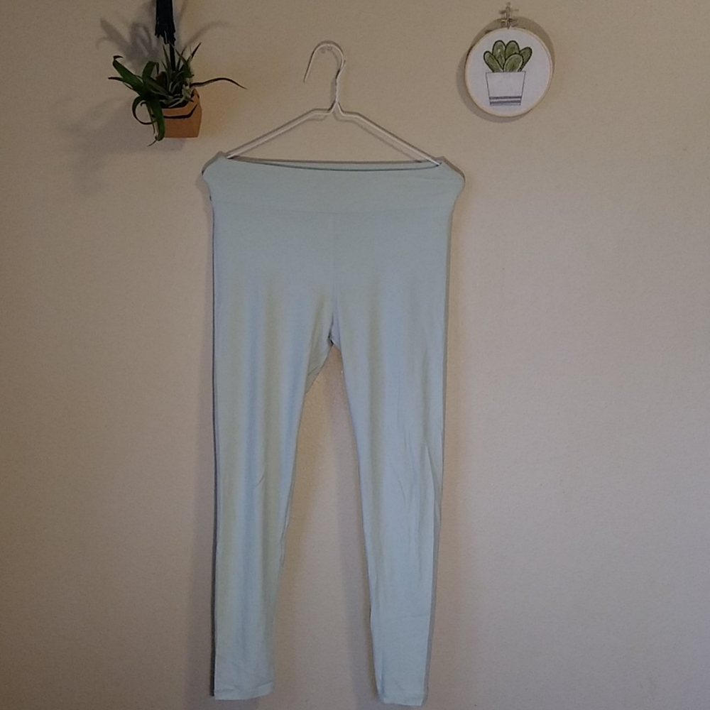 Pastel green leggings